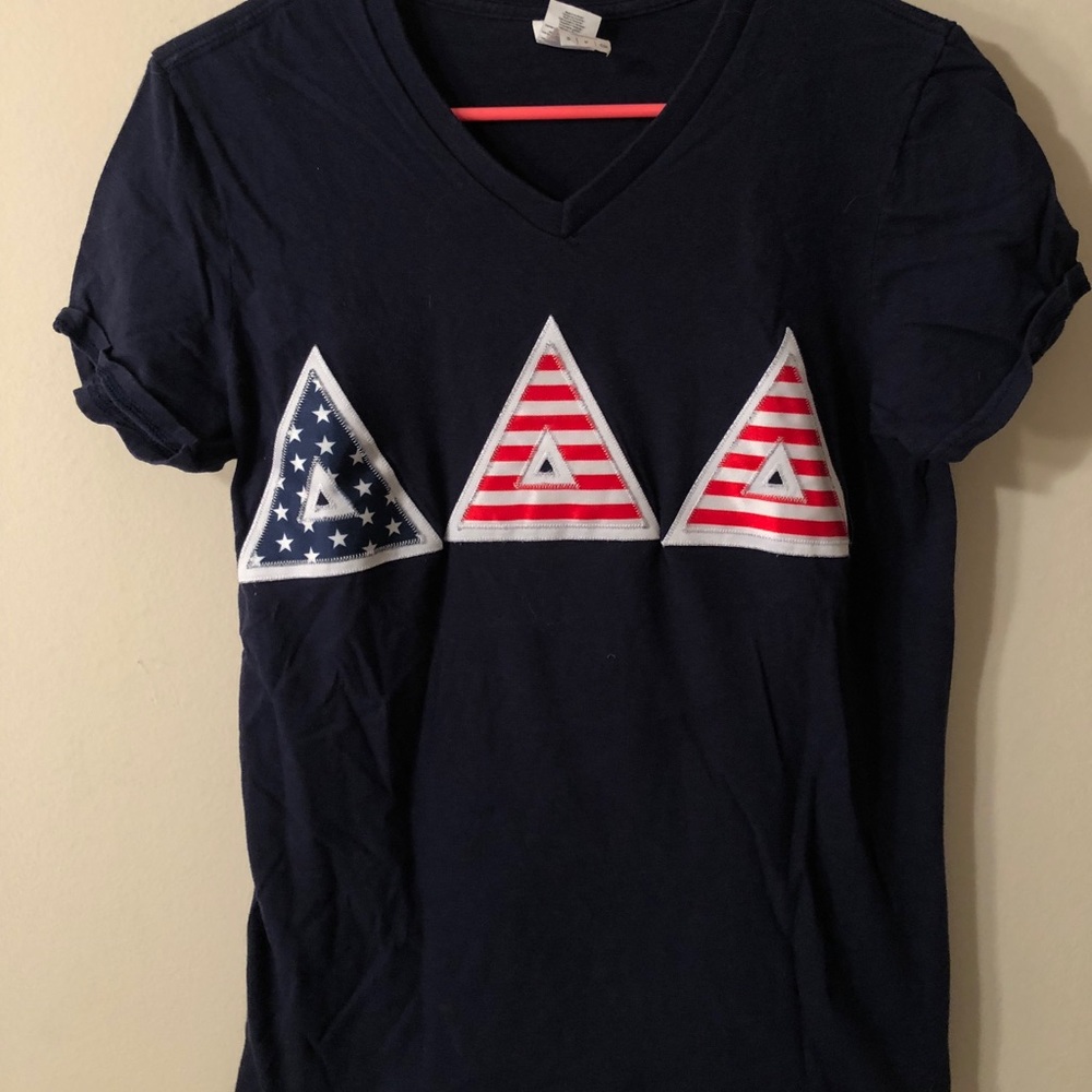 Tri Delta American Flag Letters